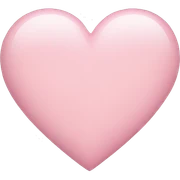 A light pink heart sticker