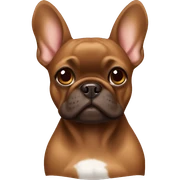 Brown Frenchie  sticker