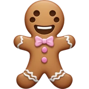 Pastel gingerbread man sticker