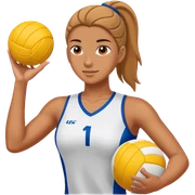volleyball player sticker