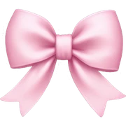 baby pink bow sticker