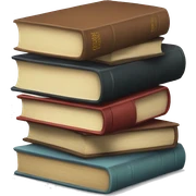 Stack of books sticker