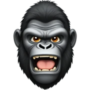 angry gorilla sticker