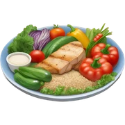 plate of healthy food sticker