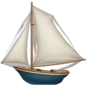 un barco de vela sticker
