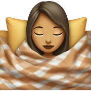 girl inside a blanket sipping coffee eyes closed sticker