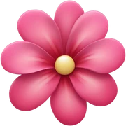 Pink red summer flower  sticker