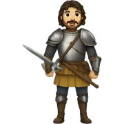 guerrera medieval sticker