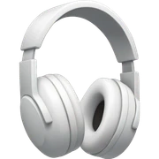 white headphone sticker