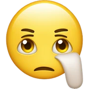 blank stare with tongue out yellow circle emoji sticker