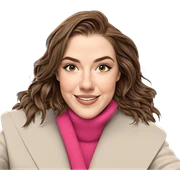 smiling girl with brown hair sticker