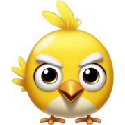 Bubbles from angry birds sticker
