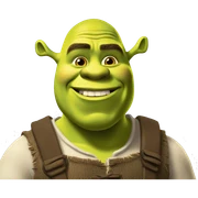Shrek qui mange des céréales  sticker