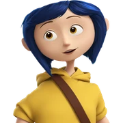 freckled girl with blue hair sticker