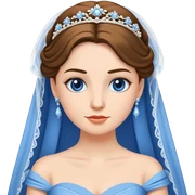 Blue bride sticker
