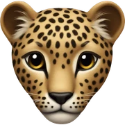 leopard heart sticker