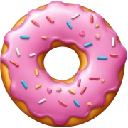 Pink donut sticker