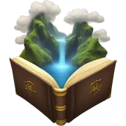 A fantasy book sticker