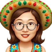 Fiestero with Sombrero sticker