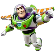 buzz lightyear flying sticker