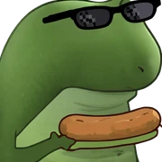Perro salchicha con gafas sticker