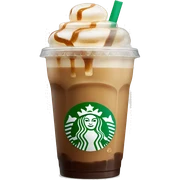 Starbuck ice coffee with ice cubes sticker