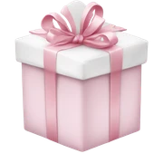 Light pink Christmas gifts under a white Christmas tree  sticker