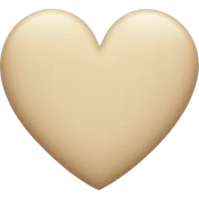 Beige Heart  sticker