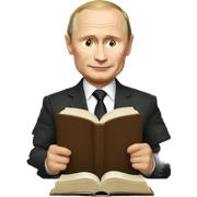 putin read book sticker