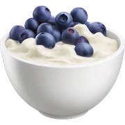 yoghurt bowl with grapes and blueberries sticker