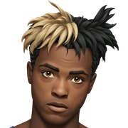 portrait of a dark-skinned boy sticker