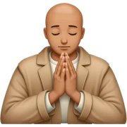 Praying hands sticker