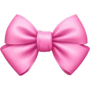 Pink bow sticker