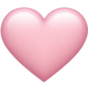 light pink heart sticker