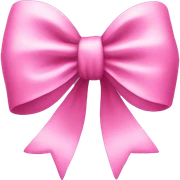 Pink bow sticker