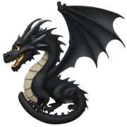 black dragon sticker