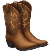 Cowboy boots sticker