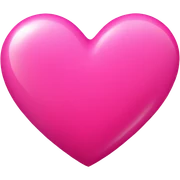 Pink heart sticker