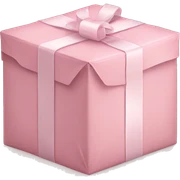 light pink package sticker