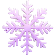 Pink snowflake sticker