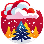 Snowing  sticker