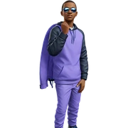 confident boy in outdoor attire sticker