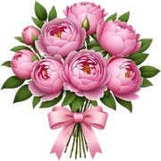 Pink flower bouquet  sticker