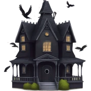 Nevermore Academy. Haunted Addams house. birdhouse  sticker