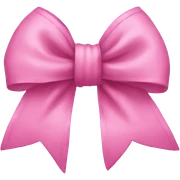 Pink bow sticker