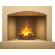 Beige hearth sticker
