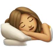 Girl sleeping  sticker