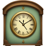 vintage clock sticker
