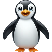 Penguin with waterwings sticker