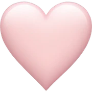 pale pink heart sticker